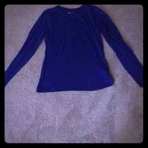 Plain long sleeve shirts in a variety of colors.